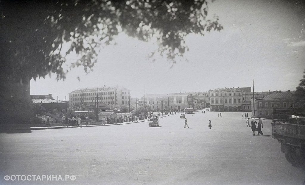 Астрахань 1950-е годы. Виды. Площадь Октябрьская.