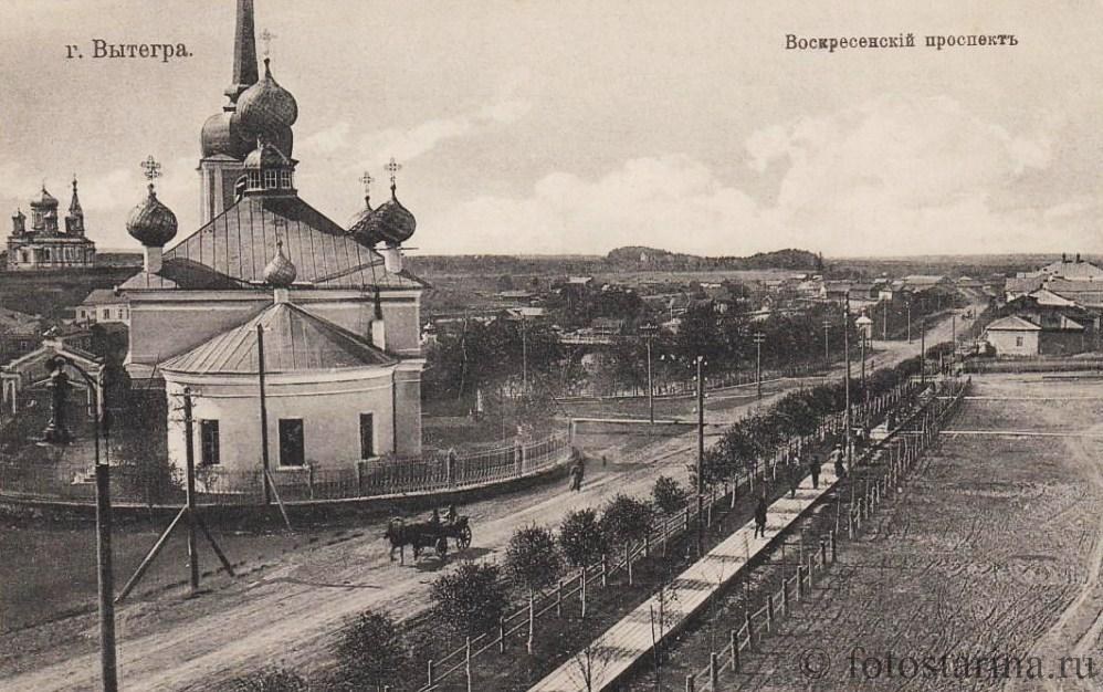 Воскресенский собор в Вытегре начала XX века